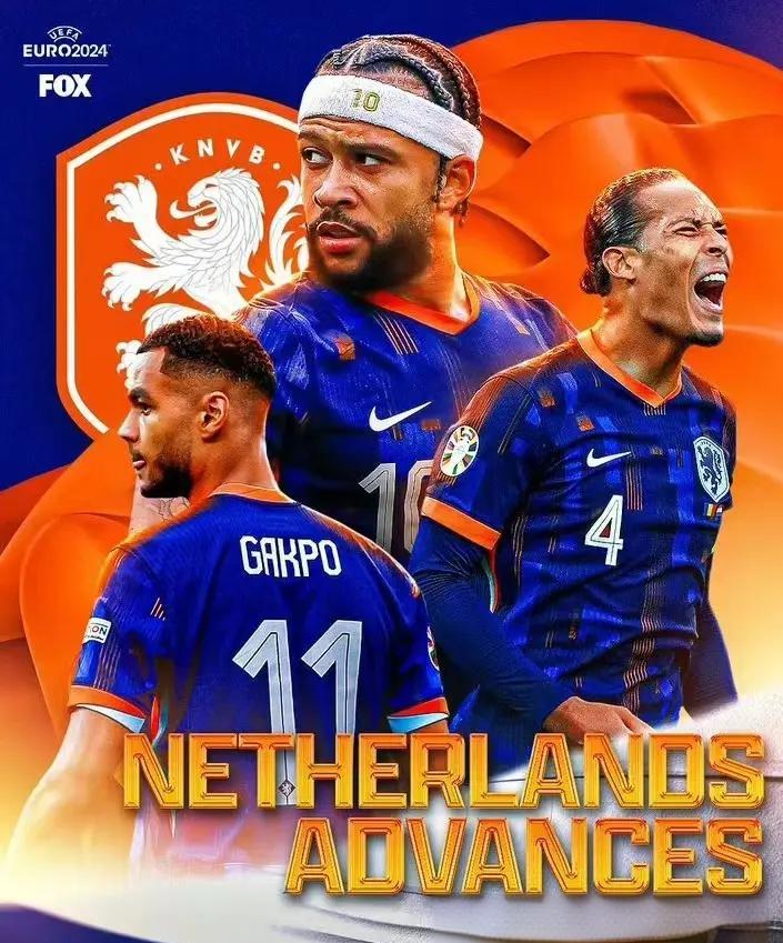 荷兰逆转波兰,成功晋级欧洲杯八强 荷兰逆转波兰,成功晋级欧洲杯八强